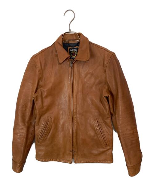 Schott（ショット）Schott (ショット) ゴートスキンジャケット ブラウン サイズ:Sの古着・服飾アイテム