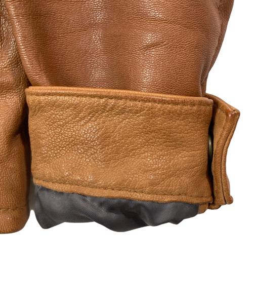 Schott（ショット）Schott (ショット) ゴートスキンジャケット ブラウン サイズ:Sの古着・服飾アイテム