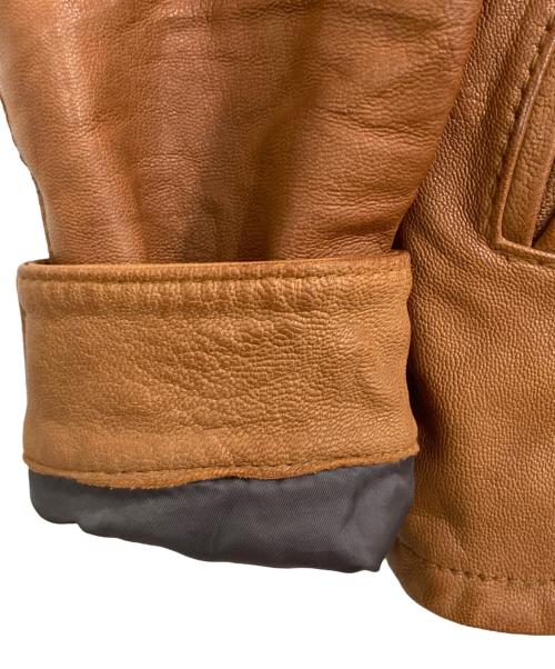 Schott（ショット）Schott (ショット) ゴートスキンジャケット ブラウン サイズ:Sの古着・服飾アイテム
