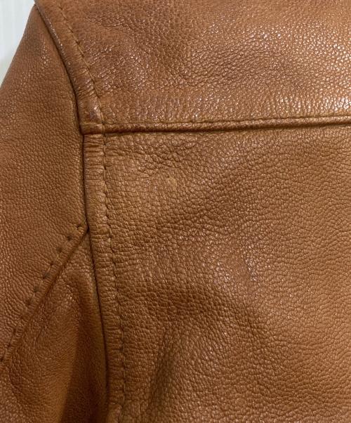 Schott（ショット）Schott (ショット) ゴートスキンジャケット ブラウン サイズ:Sの古着・服飾アイテム