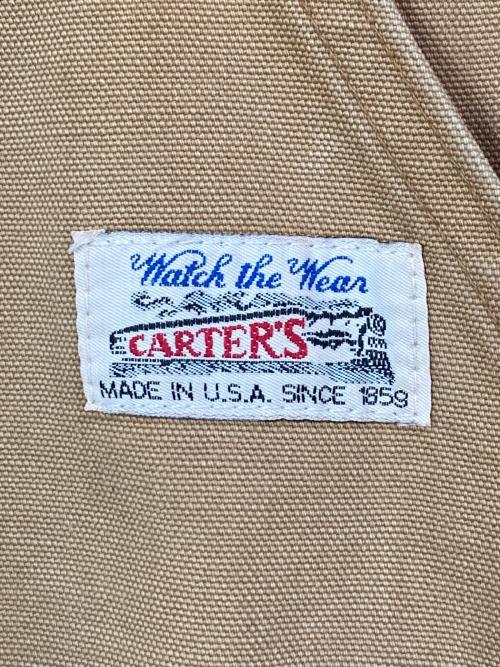 Carter's（カーターズ）Carter's (カーターズ) ダック地ワークベスト ブラウン サイズ:Mの古着・服飾アイテム
