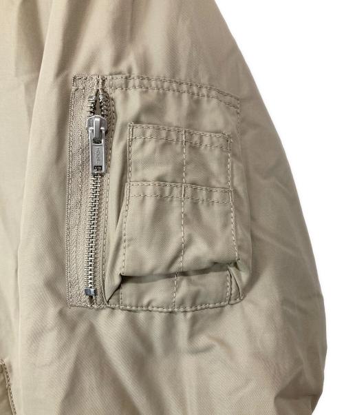 Whim Gazette（ウィムガゼット）Whim Gazette (ウィムガゼット) ナイロンツイルMA-1 ベージュ サイズ:FREEの古着・服飾アイテム