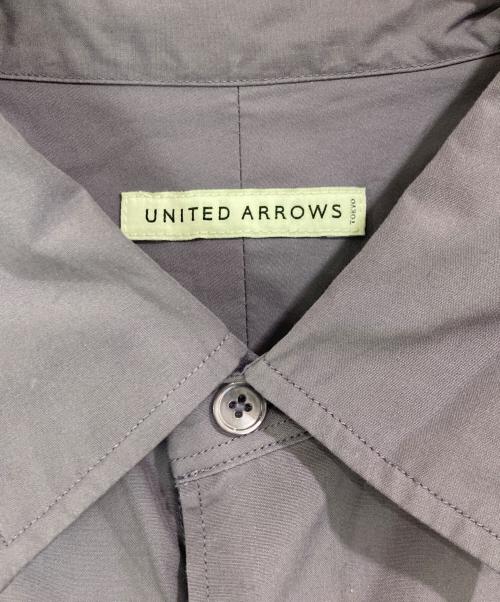 UNITED ARROWS（ユナイテッドアローズ）UNITED ARROWS (ユナイテッドアローズ) カリビアーナミルズ ポプリン レギュラーカラーシャツ パープル サイズ:XLの古着・服飾アイテム