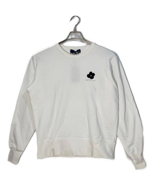 LARDINI（ラルディーニ）LARDINI (ラルディーニ) クルーネッスウェット/コットンジャージー ホワイト サイズ:Mの古着・服飾アイテム