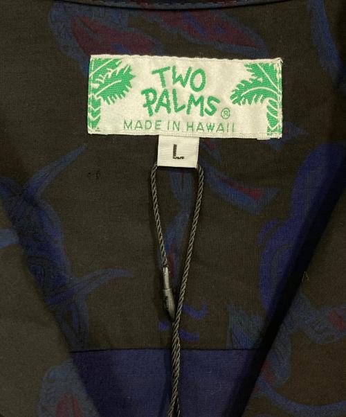 TWO PALMS（トゥーパームス）TWO PALMS (トゥーパームス) TOMORROW LAND (トゥモローランド) レーヨン アロハシャツ ネイビー サイズ:Lの古着・服飾アイテム