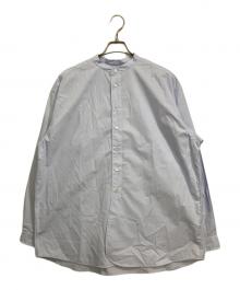 ORCIVAL（オーシバル）の古着「バンドカラーシャツ」｜ブルー