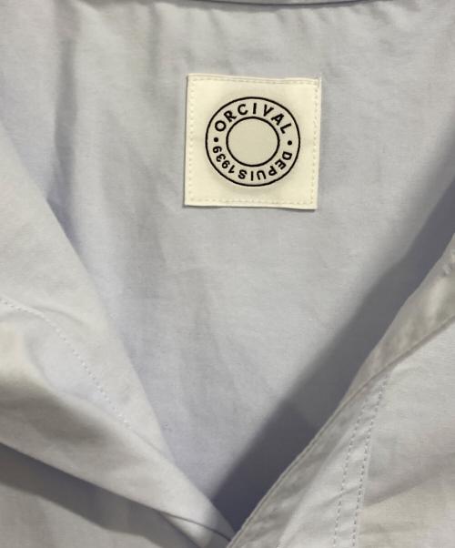 ORCIVAL（オーシバル）ORCIVAL (オーシバル) バンドカラーシャツ ブルー サイズ:5の古着・服飾アイテム