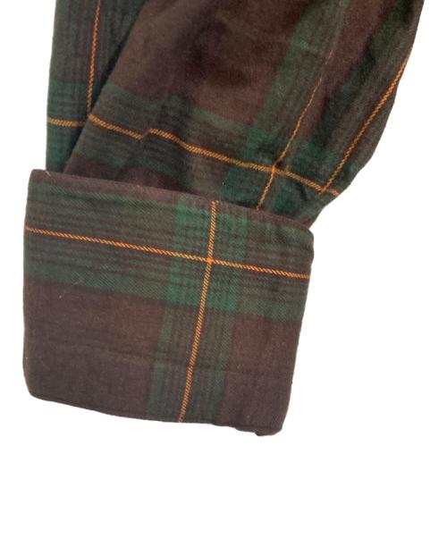 Errico Formicola（エリコフォルミコラ）Errico Formicola (エリコフォルミコラ) SHIPS (シップス) ブロックチェック オーバーシャツ ブラウン サイズ:Lの古着・服飾アイテム