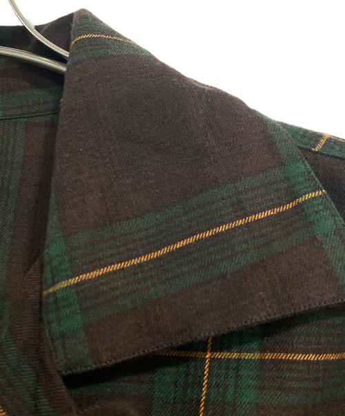 Errico Formicola（エリコフォルミコラ）Errico Formicola (エリコフォルミコラ) SHIPS (シップス) ブロックチェック オーバーシャツ ブラウン サイズ:Lの古着・服飾アイテム