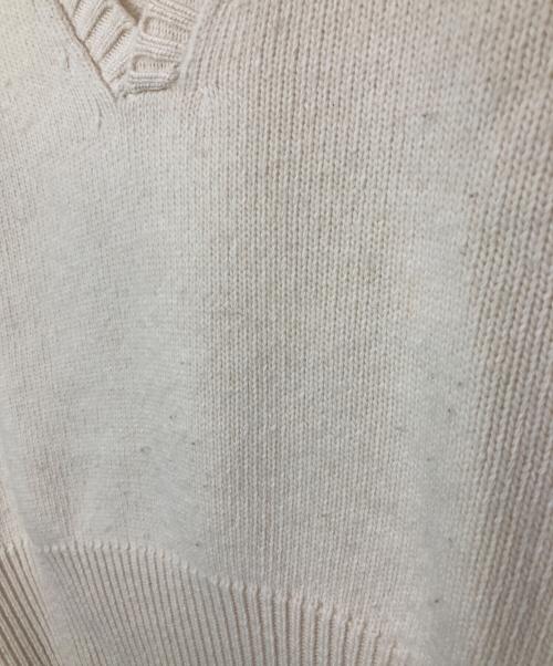 SPECIALE（スペチャーレ）SPECIALE (スペチャーレ) Vネックニット ベージュ サイズ:Lの古着・服飾アイテム