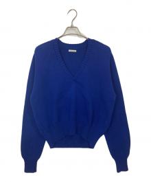 SPECIALE（スペチャーレ）の古着「Vネックニット」｜ブルー
