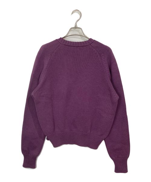 SPECIALE（スペチャーレ）SPECIALE (スペチャーレ) Vネックニット パープル サイズ:Lの古着・服飾アイテム
