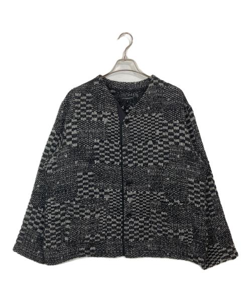 Engineered Garments（エンジニアド ガーメンツ）Engineered Garments (エンジニアド ガーメンツ) KNIT CARDIGAN BLOCK JAQUARD ブラック サイズ:Lの古着・服飾アイテム