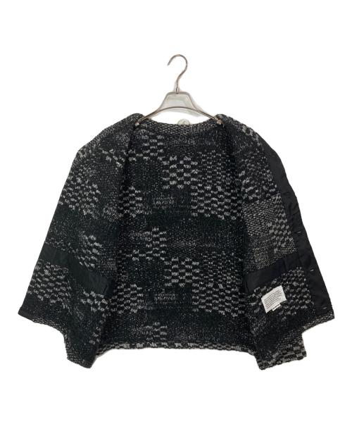 Engineered Garments（エンジニアド ガーメンツ）Engineered Garments (エンジニアド ガーメンツ) KNIT CARDIGAN BLOCK JAQUARD ブラック サイズ:Lの古着・服飾アイテム