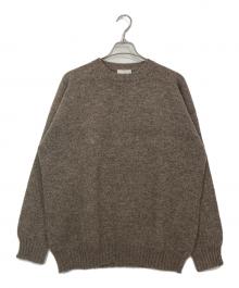 Jamieson's（ジャミーソンズ）の古着「クルーネックニット」｜ブラウン