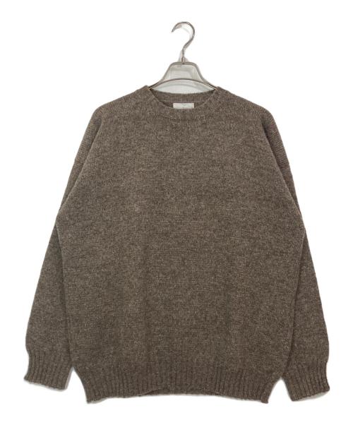 Jamieson's（ジャミーソンズ）Jamieson's (ジャミーソンズ) クルーネックニット ブラウン サイズ:XLの古着・服飾アイテム