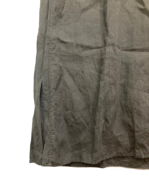 ticca（ティッカ）TICCA (ティッカ) リネンツイストスリーブワンピース グレー サイズ:FREEの古着・服飾アイテム