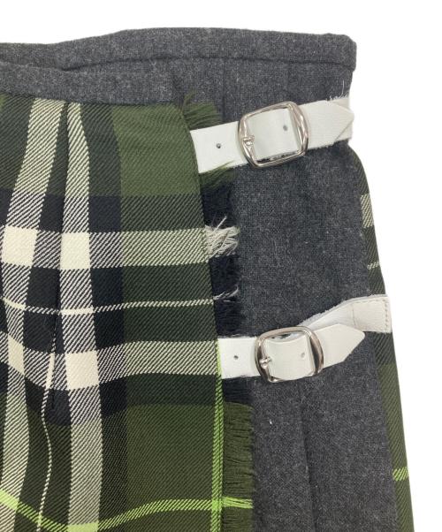 O'NEIL OF DUBLIN（オニールオブダブリン）O'NEIL OF DUBLIN (オニールオブダブリン) キルトラップスカート グリーン サイズ:US8の古着・服飾アイテム