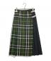 O'NEIL OF DUBLIN（オニールオブダブリン）の古着「キルトラップスカート」｜グリーン