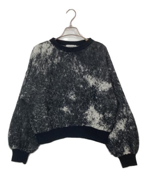 WRAPINKNOT（ラッピンノット）WRAPINKNOT (ラッピンノット) Middle-gauge Brushed JQ Crewneck PO ブラックの古着・服飾アイテム