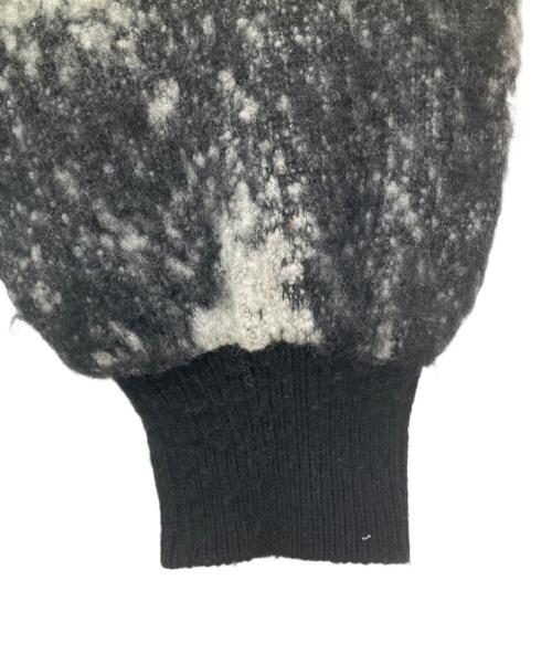 WRAPINKNOT（ラッピンノット）WRAPINKNOT (ラッピンノット) Middle-gauge Brushed JQ Crewneck PO ブラックの古着・服飾アイテム