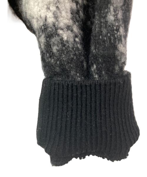 WRAPINKNOT（ラッピンノット）WRAPINKNOT (ラッピンノット) Middle-gauge Brushed JQ Crewneck PO ブラックの古着・服飾アイテム