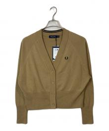 FRED PERRY（フレッドペリー）の古着「V-NECK CARDIGAN」｜ブラウン