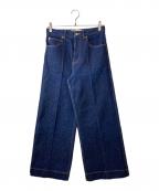 J&M DAVIDSONジェイ＆エム デヴィッドソン）の古着「ワイドレッグ クロップト ジーンズ」｜インディゴ
