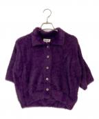 BAUM UND PFERDGARTENバウムウンドヘルガーデン）の古着「ファーリーHSカーデ」｜パープル