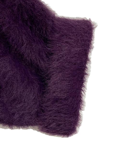 BAUM UND PFERDGARTEN（バウムウンドヘルガーデン）BAUM UND PFERDGARTEN (バウムウンドヘルガーデン) ファーリーHSカーデ パープル サイズ:Ｓの古着・服飾アイテム