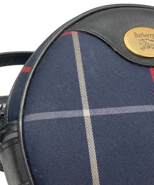 Burberry's（バーバリー）Burberry's (バーバリー) サークルショルダーバッグ ネイビーの古着・服飾アイテム