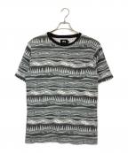 stussy×FRAGMENT DESIGNステューシー×フラグメントデザイン）の古着「総柄ポケットTシャツ」｜グレー