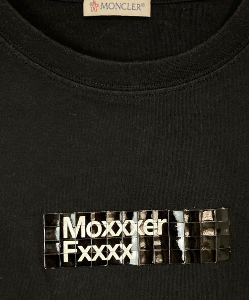 MONCLER（モンクレール）MONCLER (モンクレール) FRAGMENT DESIGN (フラグメントデザイン) プリントTシャツ ブラック サイズ:Sの古着・服飾アイテム