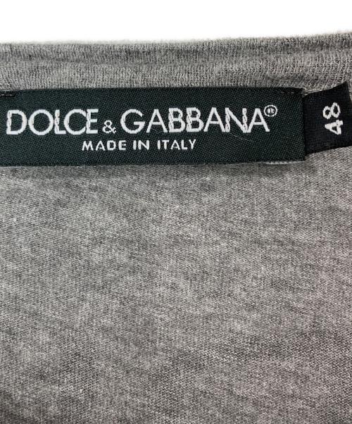 DOLCE & GABBANA（ドルチェ＆ガッバーナ）DOLCE & GABBANA (ドルチェ＆ガッバーナ) プリントTシャツ グレー サイズ:48の古着・服飾アイテム