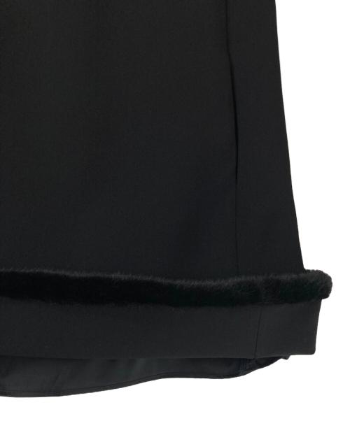 CELFORD（セルフォード）CELFORD (セルフォード) 裾ファーワンピース ブラック サイズ:36の古着・服飾アイテム