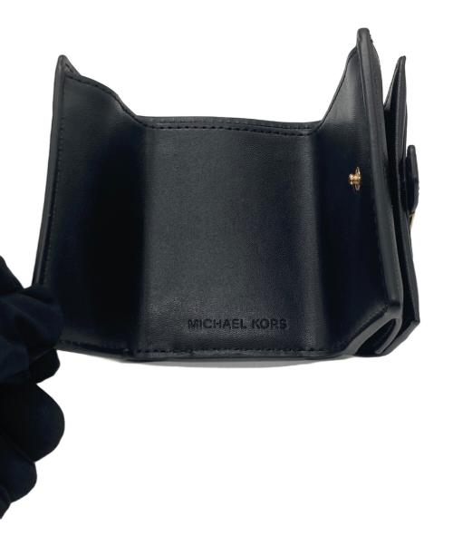 MICHAEL KORS（マイケル・コース）MICHAEL KORS (マイケル・コース) 3つ折り財布 ブラックの古着・服飾アイテム