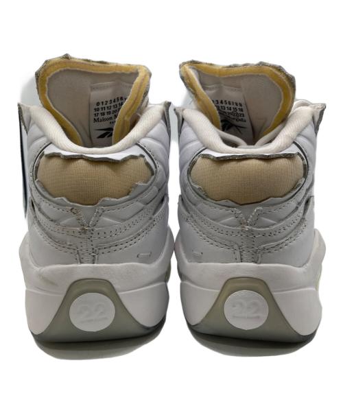 REEBOK（リーボック）REEBOK (リーボック) Maison Margiela (メゾンマルジェラ) QUESTION MID MEMORY OF ホワイト サイズ:24.5cmの古着・服飾アイテム