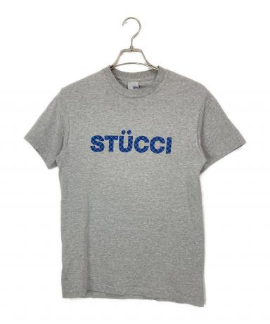 中古・古着通販】stussy (ステューシー) STUCCIプリントTシャツ グレー