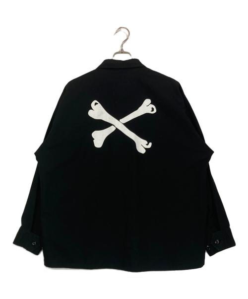 WTAPS（ダブルタップス）WTAPS (ダブルタップス) NEIGHBORHOOD (ネイバーフッド) クロスボーンジャングル LS シャツ ブラック サイズ:3の古着・服飾アイテム