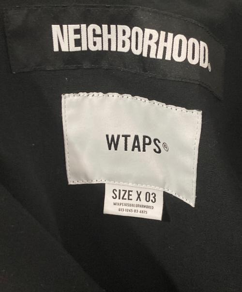 WTAPS（ダブルタップス）WTAPS (ダブルタップス) NEIGHBORHOOD (ネイバーフッド) クロスボーンジャングル LS シャツ ブラック サイズ:3の古着・服飾アイテム