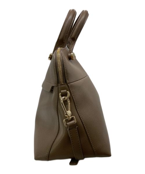 FURLA（フルラ）FURLA (フルラ) Piper ハンドバッグ ブラウンの古着・服飾アイテム