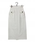 Apuweiser-richeアプワイザーリッシェ）の古着「ポケットディテールタイトスカート」｜ホワイト
