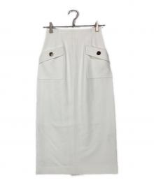 Apuweiser-riche（アプワイザーリッシェ）の古着「ポケットディテールタイトスカート」｜ホワイト