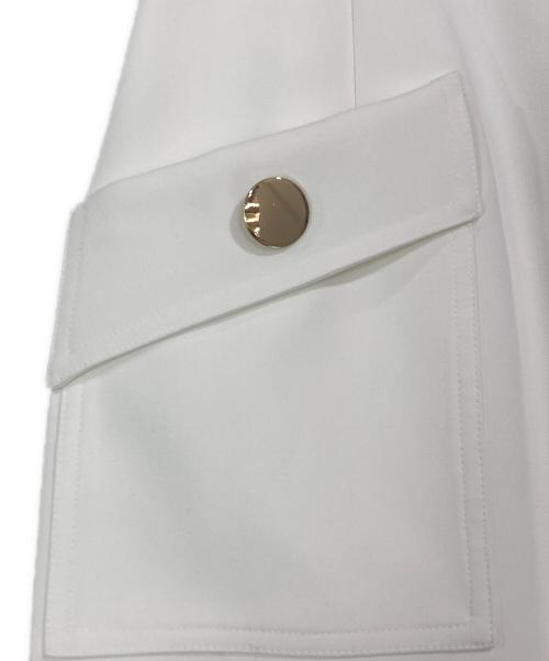Apuweiser-riche（アプワイザーリッシェ）Apuweiser-riche (アプワイザーリッシェ) ポケットディテールタイトスカート ホワイトの古着・服飾アイテム