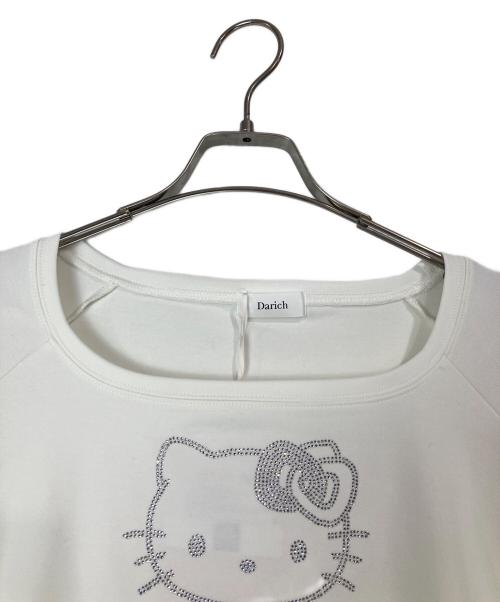 darich（ダーリッチ）Darich (ダーリッチ) Sanrio (サンリオ) Hello DarichコンパクトロングTシャツ ホワイト サイズ:F 未使用品の古着・服飾アイテム