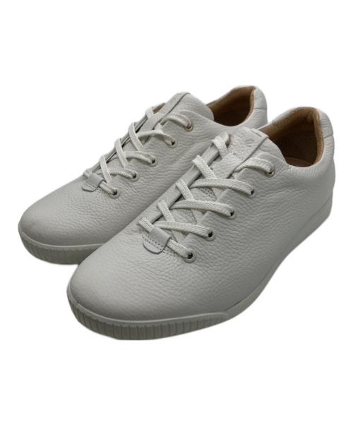 ECCO（エコー）ECCO (エコー) レザーウォータープルーフゴルフシューズ ホワイト サイズ:40の古着・服飾アイテム