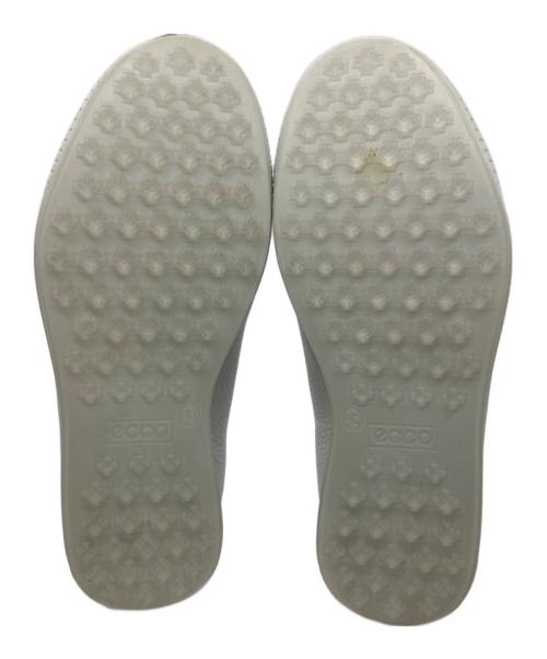 ECCO（エコー）ECCO (エコー) レザーウォータープルーフゴルフシューズ ホワイト サイズ:40の古着・服飾アイテム