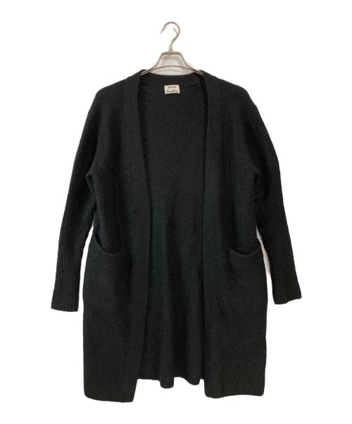 Acne studios（アクネ ストゥディオズ）ACNE STUDIOS (アクネ ストゥディオズ) CARDIGAN RAYA MOHAIR SMOKEY ブラック サイズ:XXSの古着・服飾アイテム