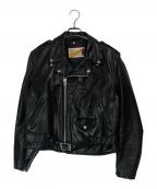 Schottショット）の古着「80~90'sダブルライダースジャケット」｜ブラック