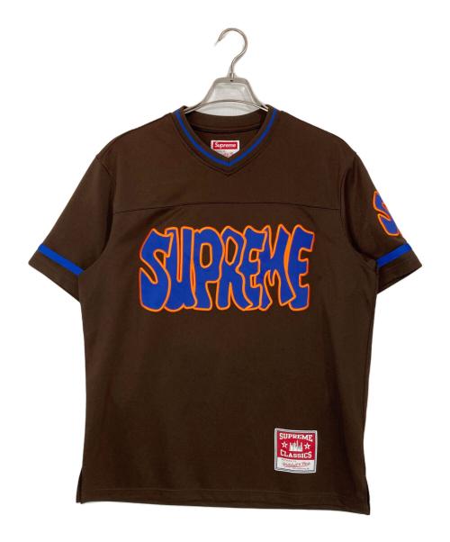 SUPREME（シュプリーム）Supreme (シュプリーム) MITCHELL & NESS (ミッチェルアンドネス) Football Jersey ブラウン サイズ:Mの古着・服飾アイテム
